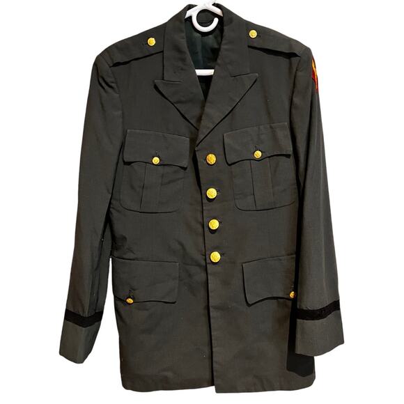 Vintage US Army Dress Green Jacket Redman Military Tailors Houston